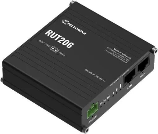Teltonika RUT206 Industrial Router 4G LTE with RS232 and RS485