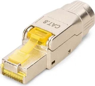 Spina modulare RJ45 cat.8.1, PoE++, 25/40GbE, schermata, avvitabile, senza attrezzi, AWG 26-22