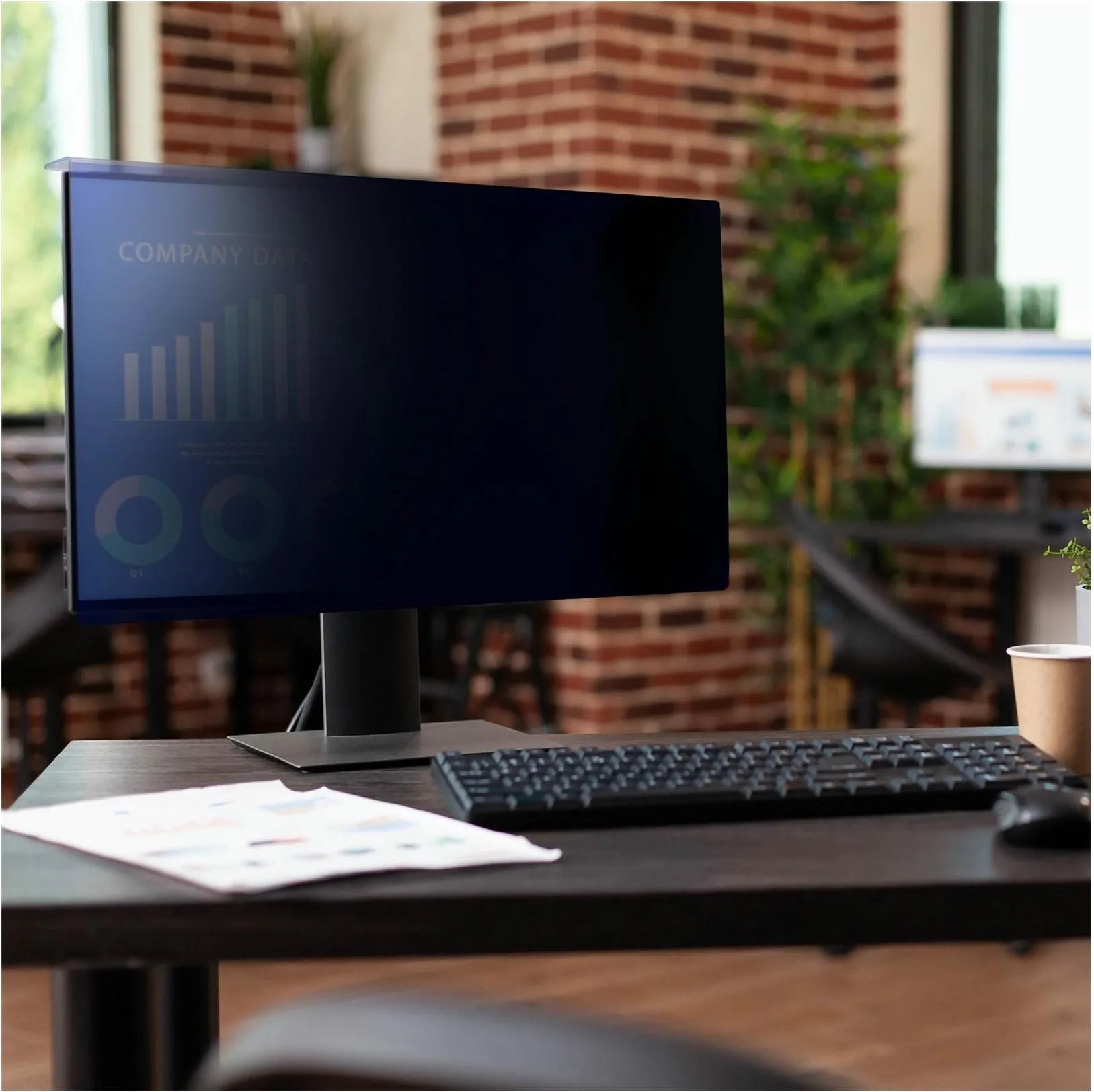 STARTECH.COM Privacy Filter fur 58,42cm 23Zoll 16:9monitor AufhÃ¤ngung Acryl Blaulicht-Blickschutzfilter TAA-konform (2369A-PRIVACY-SCREEN)