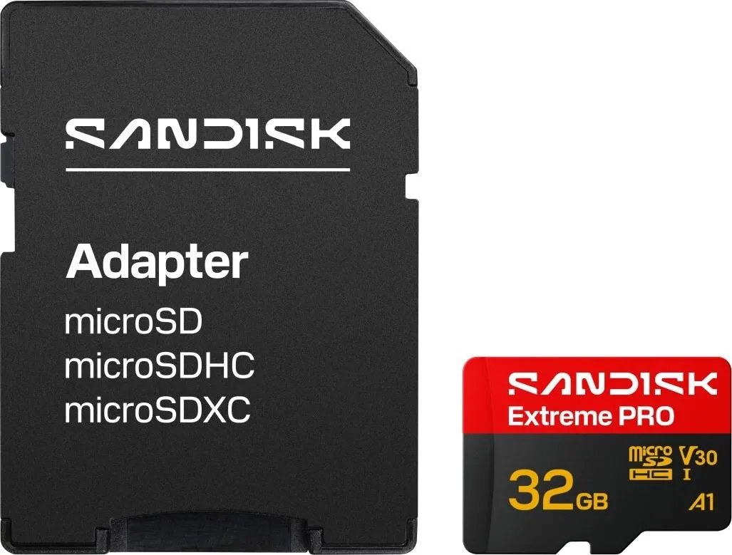 SanDisk Extreme PRO microSDHC 32GB Speicherkarte UHS-I U3 V30 bis 100 MB/s Lesen
