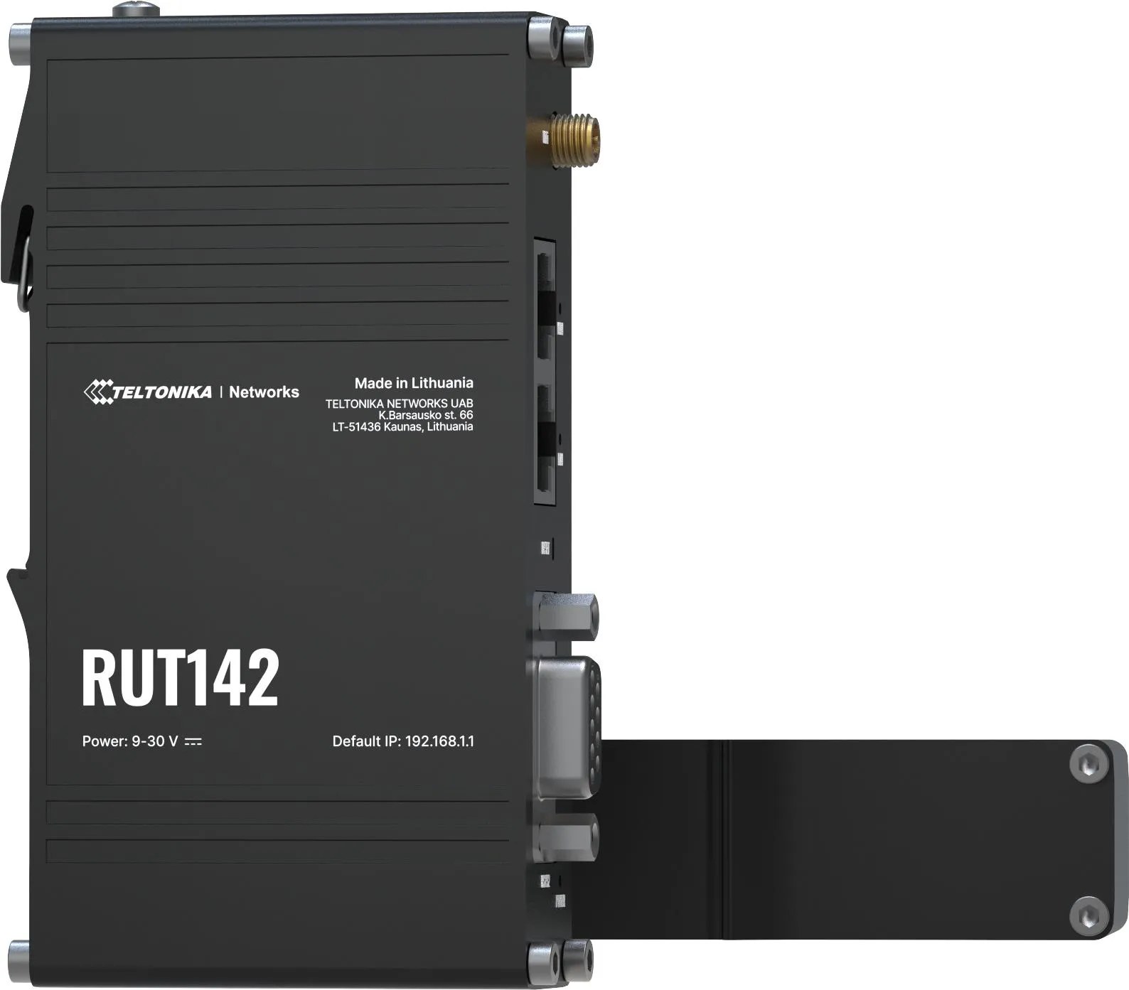 Teltonika RUT142 (EU) Ethernet router, router wireless Fast Ethernet Banda singola (2.4 GHz) Nero