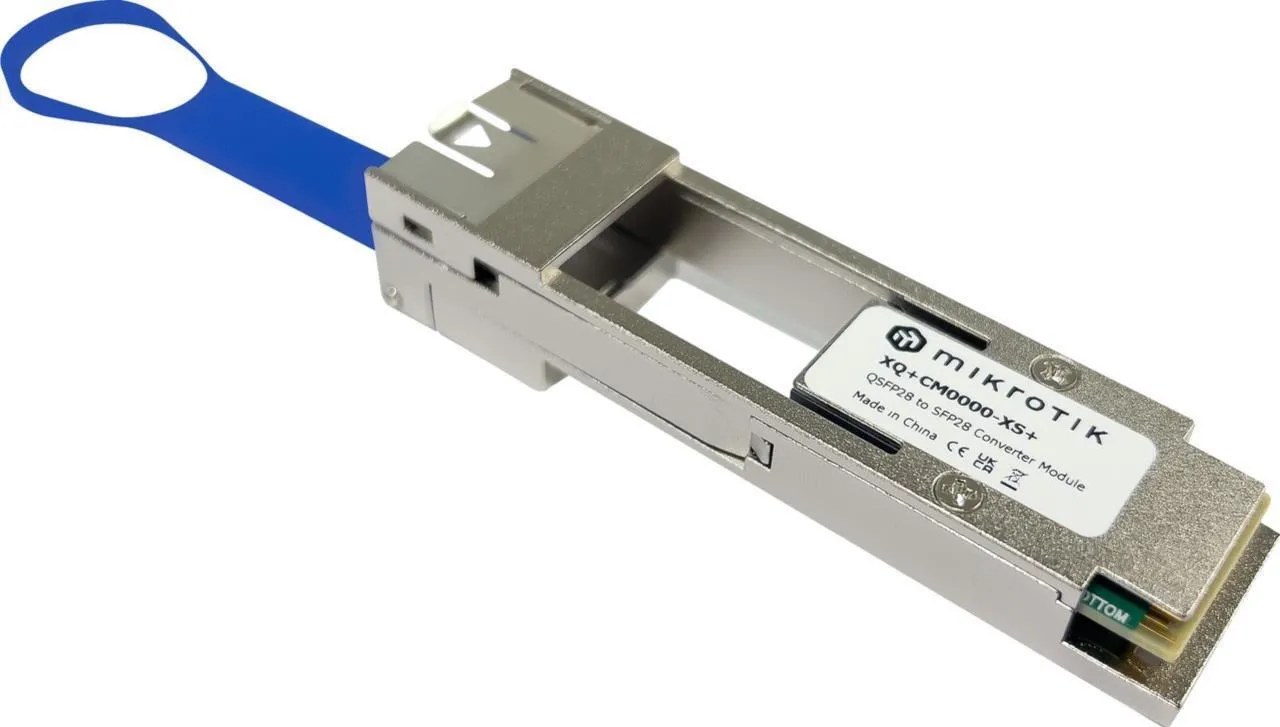 Mikrotik XQ+CM0000-XS+ adattatore di fibra ottica QSFP 1 pz Argento