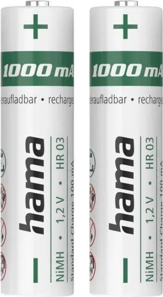 Hama 00223524 Haushaltsbatterie Wiederaufladbarer Akku AAA Nickel-Metallhydrid (NiMH) …