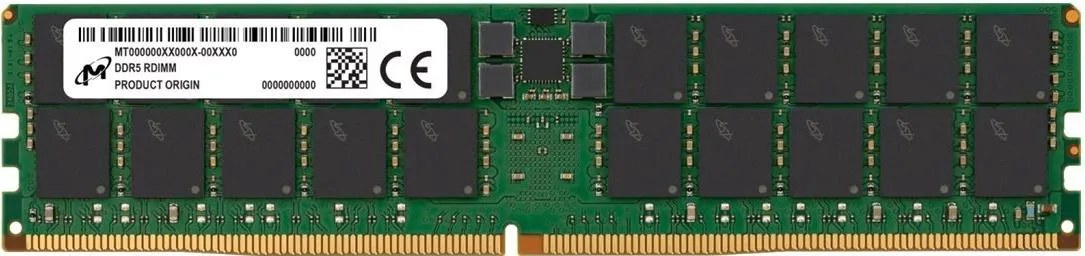 Micron RDIMM DDR5 64GB 2Rx4 5600MHz PC5-44800 ECC REGISTERED | MTC40F2046S1RC56BD1R