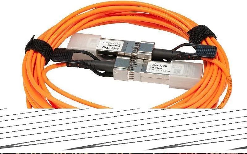 Mikrotik S+AO0005 cavo a fibre ottiche 5 m SFP+ Arancione