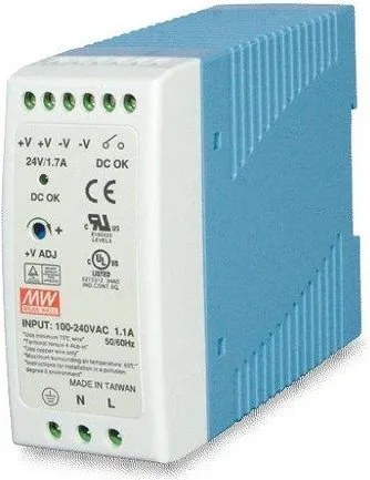 PLANET PWR-60-24 alimentatore per computer 60 W Blu, Bianco