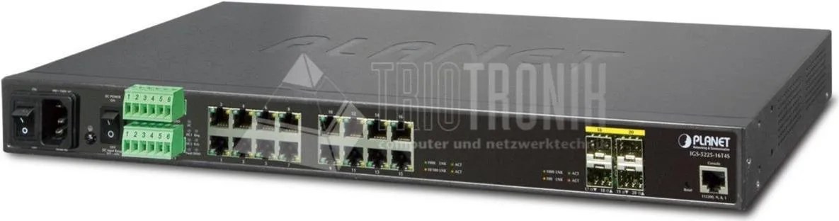 PLANET IGS-5225-16T4S switch di rete Gestito L2+ Gigabit Ethernet (10/100/1000) 1U Blu