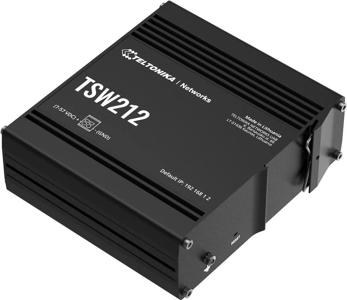 Teltonika TSW212 switch di rete Gestito L2 Gigabit Ethernet (10/100/1000) Nero