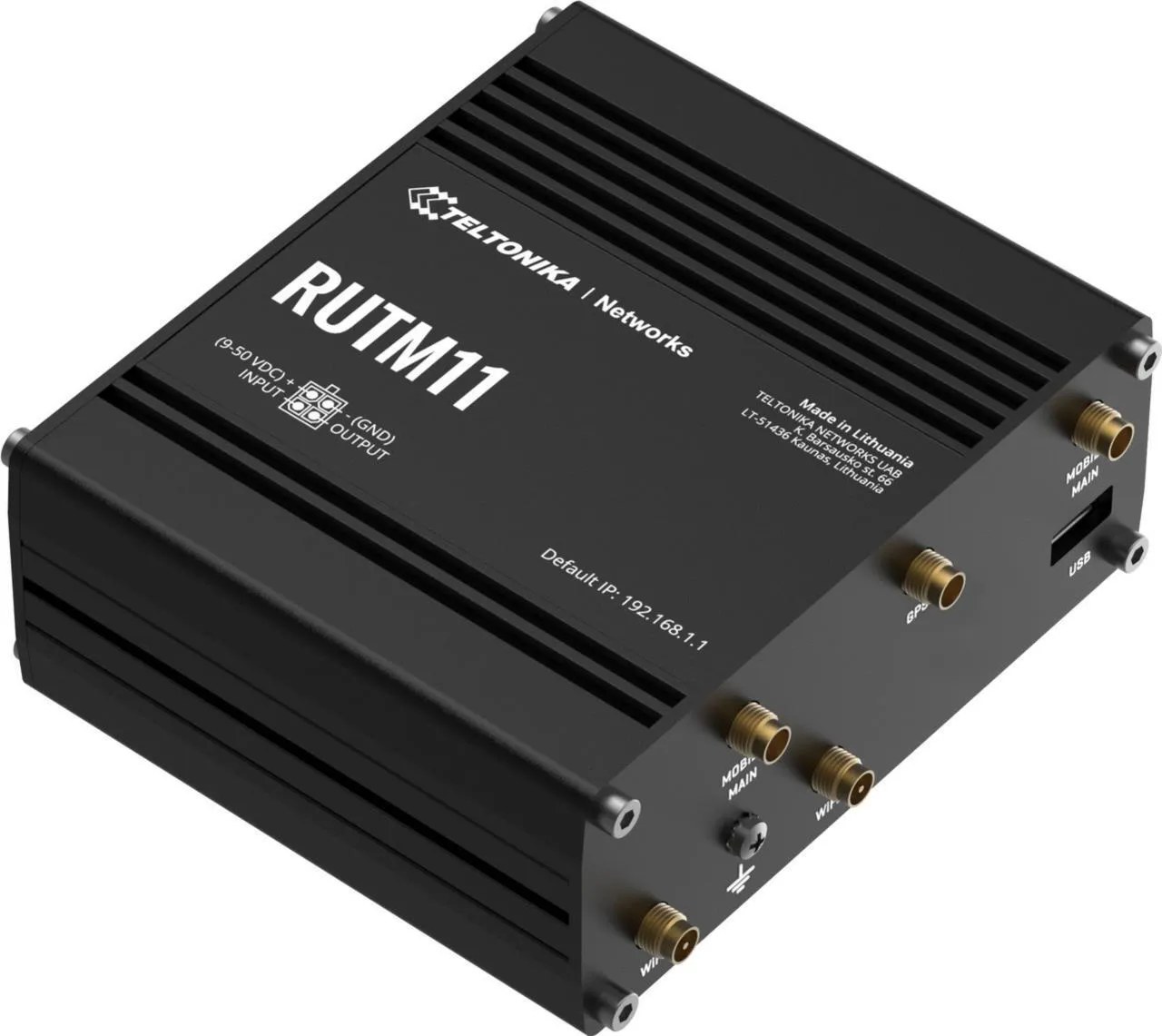 Teltonika RUTM11 router cablato Gigabit Ethernet Nero