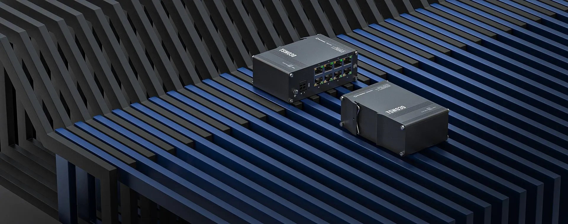 Teltonika NETWORKS TSW030 8-Port Ethernet Switch Non gestito Fast Ethernet (10/100) Nero