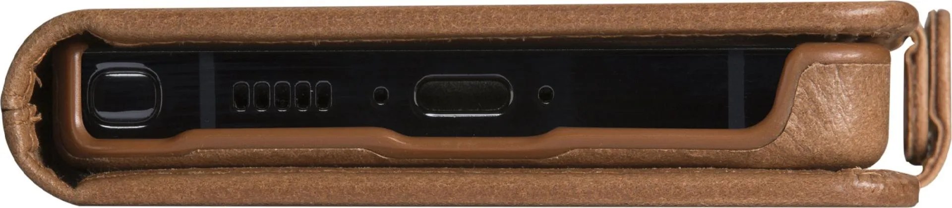 dbramante1928 Lynge - Flip-HÃ¼lle fÃ¼r Mobiltelefon - genarbtes Leder - Hellbraun - fÃ¼r Samsung Galaxy S25 Ultra (LMSUGTDT6471)