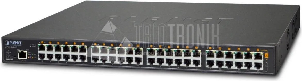 PLANET UPOE-2400G switch di rete Gigabit Ethernet (10/100/1000) Supporto Power over Ethernet (PoE) Blu