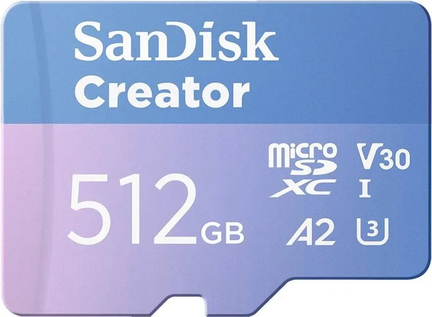 SanDisk Creator 512 GB MicroSDXC UHS-I Classe 10