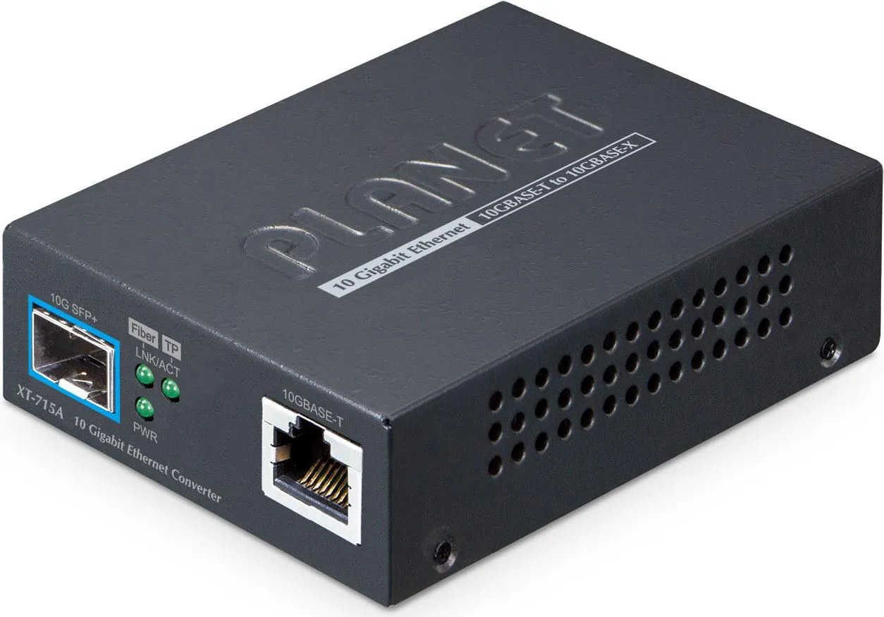 PLANET 10GBASE-T to 10GBASE-X SFP+ Media Converter Copper port - Converter - Kupferdraht convertitore multimediale di rete Modalita multipla, Modalita singola N