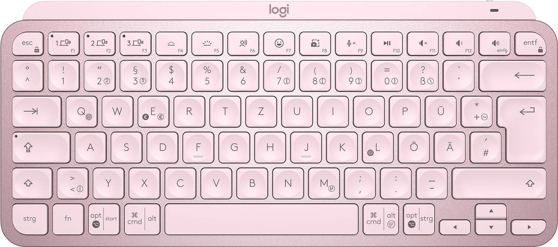 Logitech Master MX Keys Mini tastiera Ufficio RF senza fili + Bluetooth QWERTY Inglese Rosa