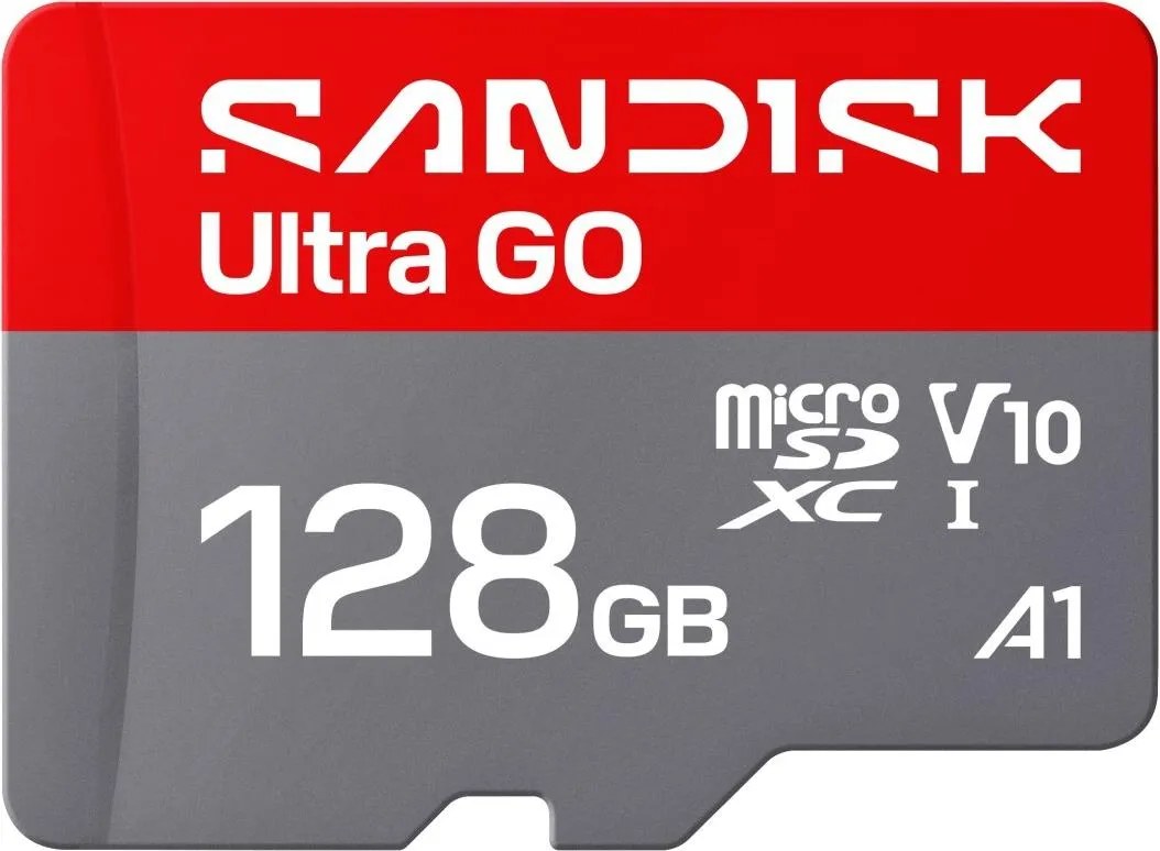 SanDisk Ultra GO microSDXC 128 GB UHS-I V10 A1 bis 190 MB/s Lesegeschwindigkeit