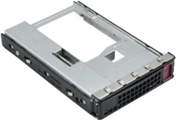 Supermicro MCP-220-00158-0B pannello drive bay 2,5/3,5" Vassoio per unita di memorizzazione Nero, Bordeaux, Metallico