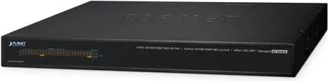 PLANET AVS-4210-24HP4X switch di rete Gestito L2/L4 10G Ethernet (100/1000/10000) Supporto Power over Ethernet (PoE) 1U Nero