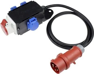 as-Schwabe 61520 Stromverteilereinheit (PDU) 4 AC-AusgÃ¤nge Schwarz - Rot (61520)