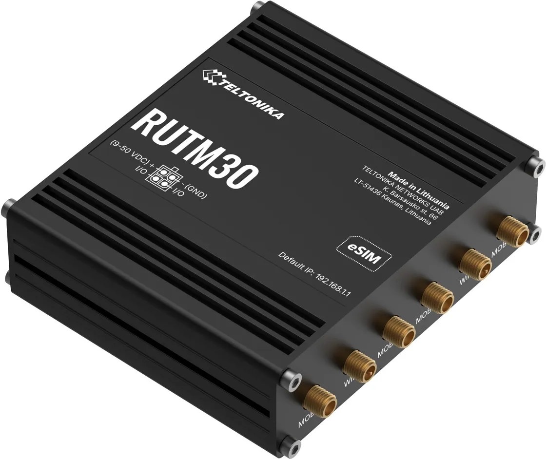Teltonika RUTM30 Router cellulare industriale 5G Wi-Fi, eSIM
