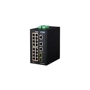 PLANET IGS-20160HPT switch di rete Gestito L2/L3 Gigabit Ethernet (10/100/1000) Supporto Power over Ethernet (PoE) Blu, Bianco