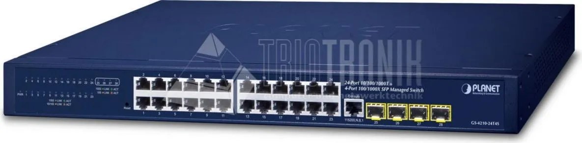 Planet GS-4210-24T4S Switch Ethernet Gigabit Gestito 24-Port L2 L4
