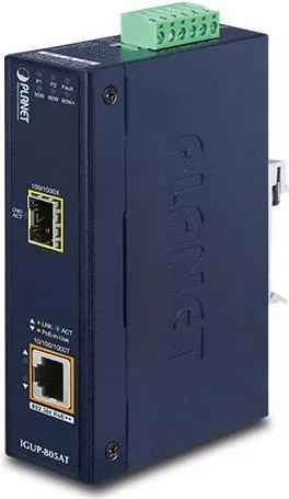 PLANET IGUP-805AT convertitore multimediale di rete 1000 Mbit/s Blu