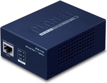 PLANET POE-173S divisore di rete Nero Supporto Power over Ethernet (PoE)