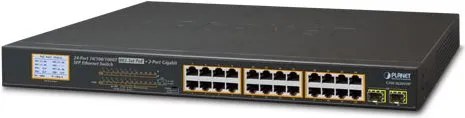 PLANET GSW-2620VHP switch di rete Non gestito Gigabit Ethernet (10/100/1000) Supporto Power over Ethernet (PoE) 1U Blu