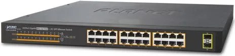 PLANET GSW-2620HP switch di rete Non gestito 10G Ethernet (100/1000/10000) Supporto Power over Ethernet (PoE) 1U Blu