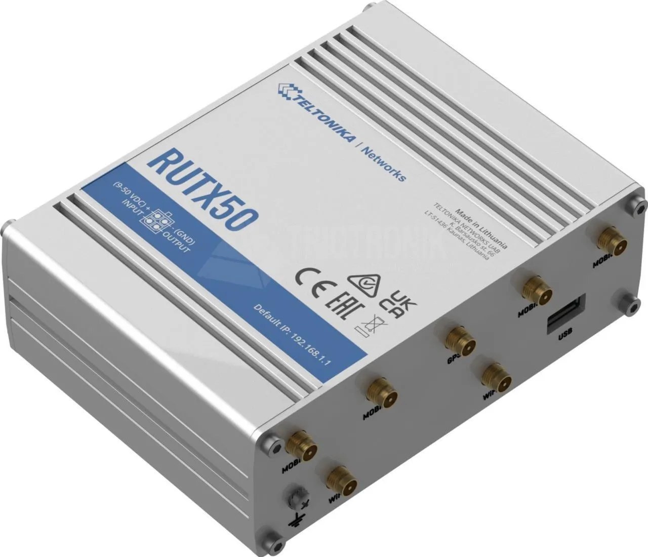 Teltonika RUTX50 router wireless Gigabit Ethernet 5G Acciaio inossidabile