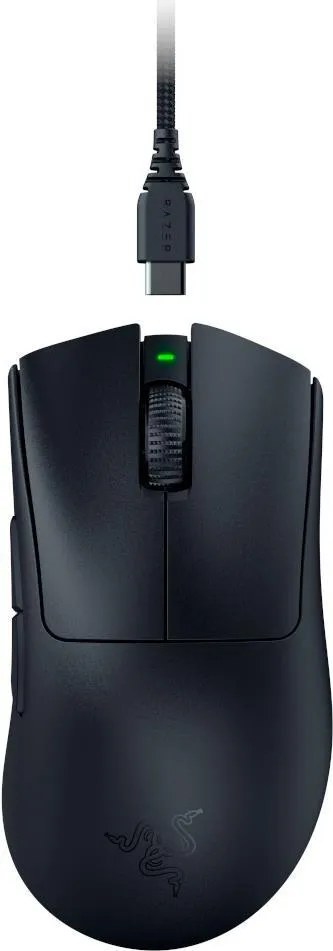 Razer DeathAdder V3 Pro mouse Gaming Mano destra RF Wireless + USB Type-C Ottico 30000 DPI