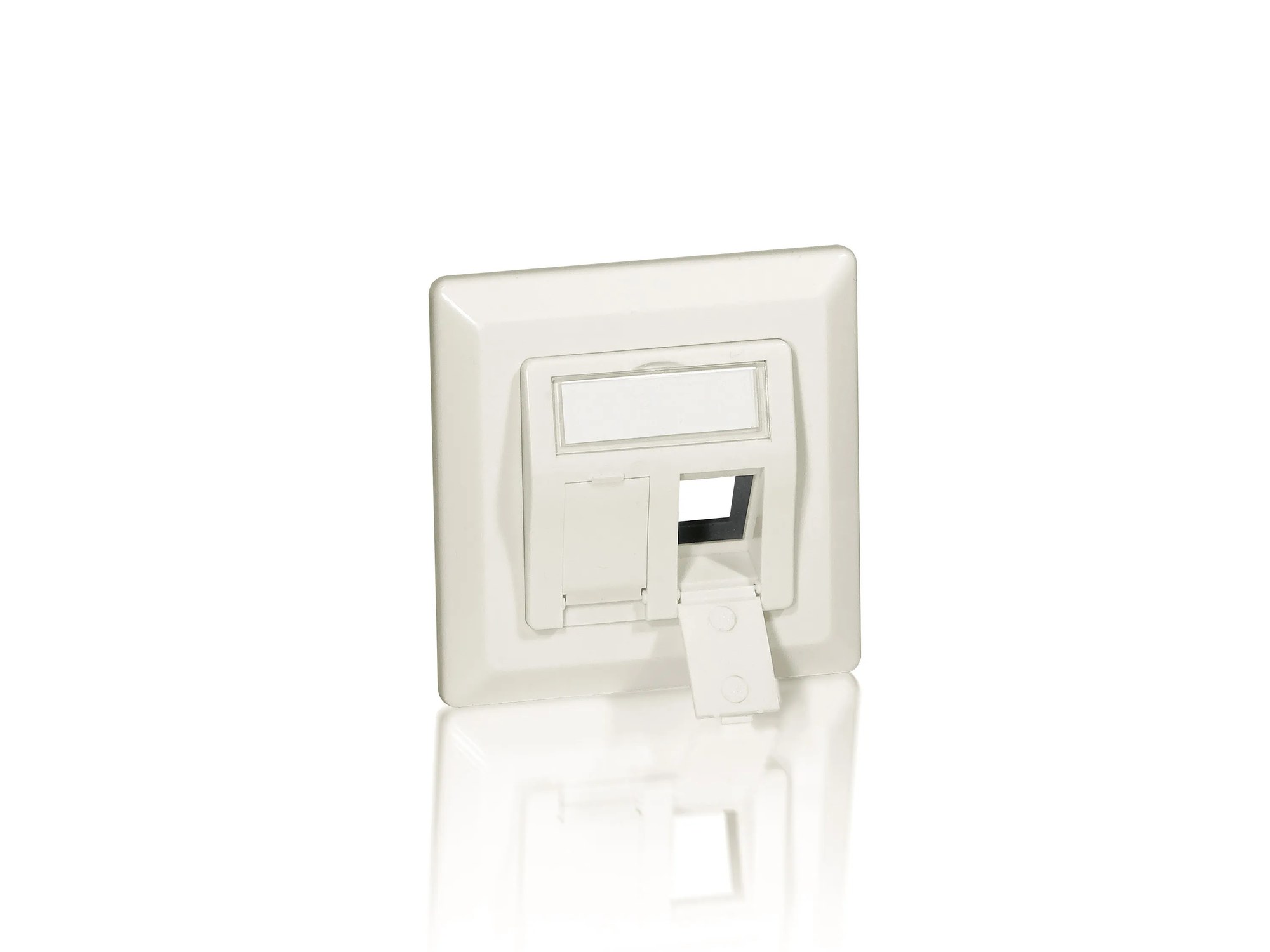 Equip 760303 Placca copripresa e copri interruttori Bianco