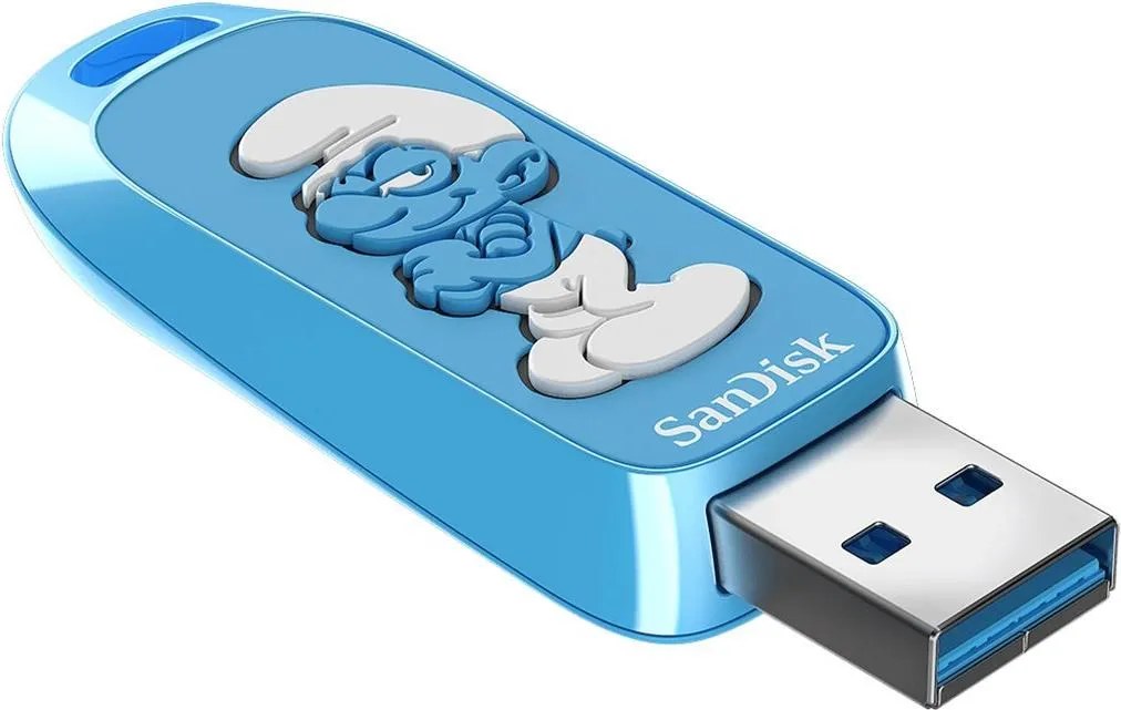 SanDisk Smurf unita flash USB 64 GB USB tipo A 3.2 Gen 1 (3.1 Gen 1) Blu