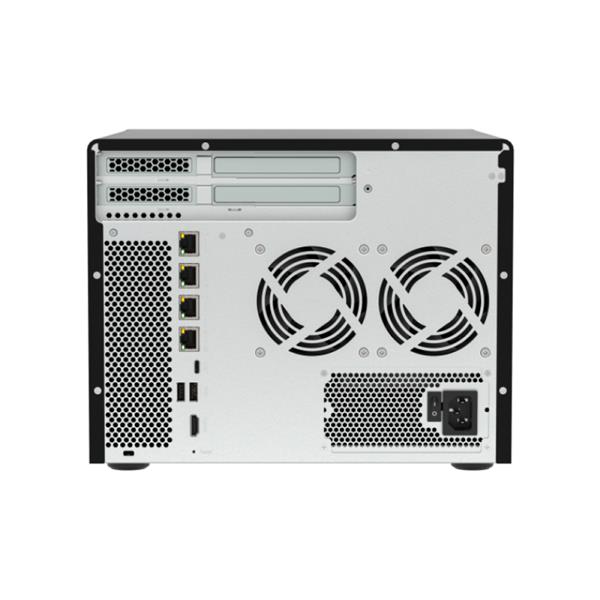 NAS TOWER QNAP HERO TVS-h877AX-R5-16G 8HD 6x3.5+ 2x U.2 NVMe 4x2.5GB 2x10GB BaseT 16GB RAM AMD Ryzen 5 6C 500W