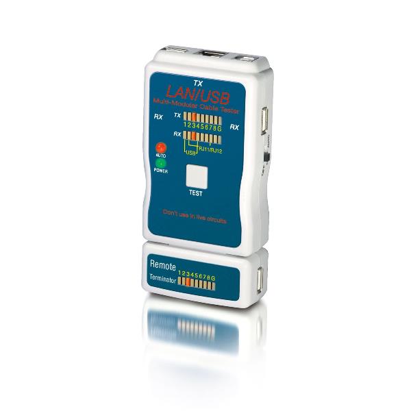 equip LAN Tester - fÃ¼r Netzwerk-/Modular-/USB (129964)