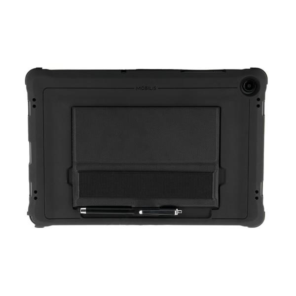 Mobilis PROTECH - Hintere Abdeckung fÃ¼r Tablet - mit StÃ¤nder & Handschlaufe, verstÃ¤rkt - Schwarz - fÃ¼r Samsung Galaxy Tab A9+ (053025)