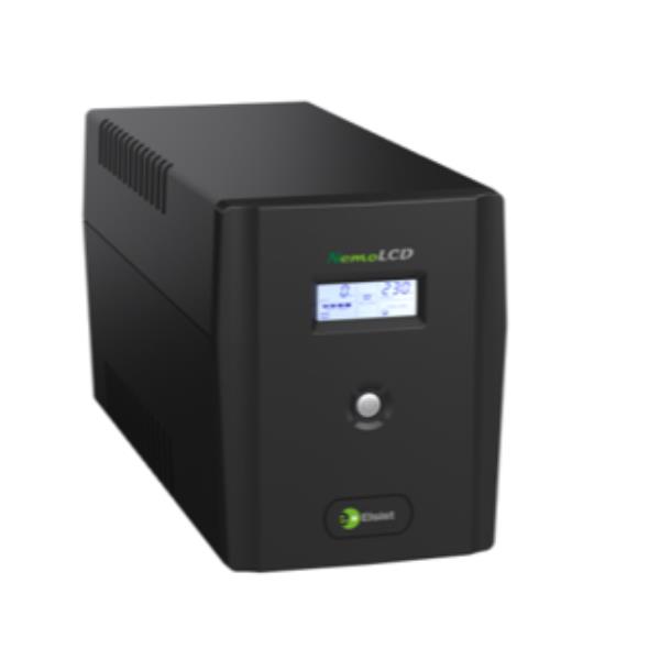 UPS ELSIST NEMOLCD 80 - 800VA/360W LCD 2Schuko USB+SW Fino:30/06