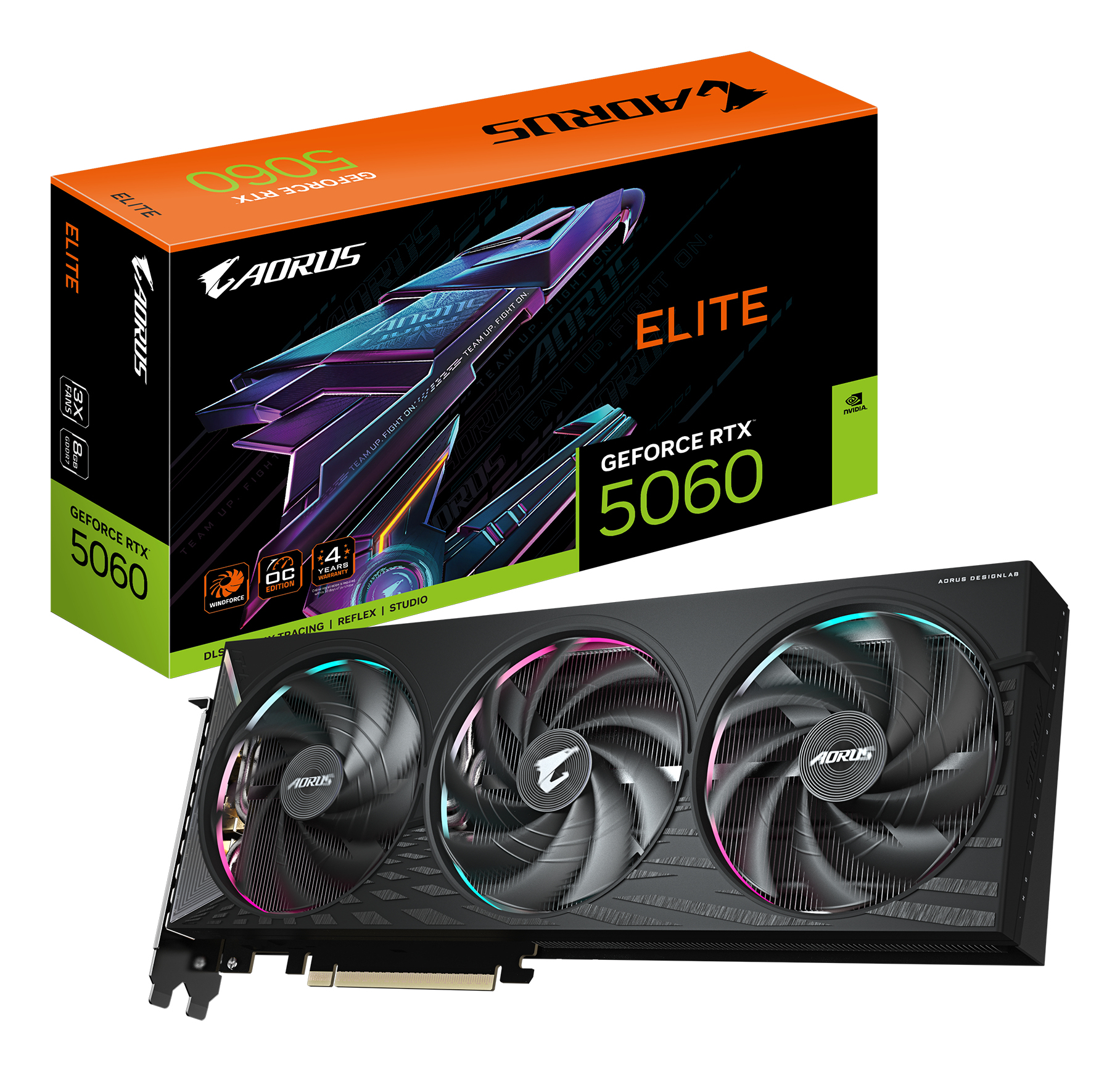 GIGABYTE AORUS GeForce RTX 5060 ELITE 8G Scheda …