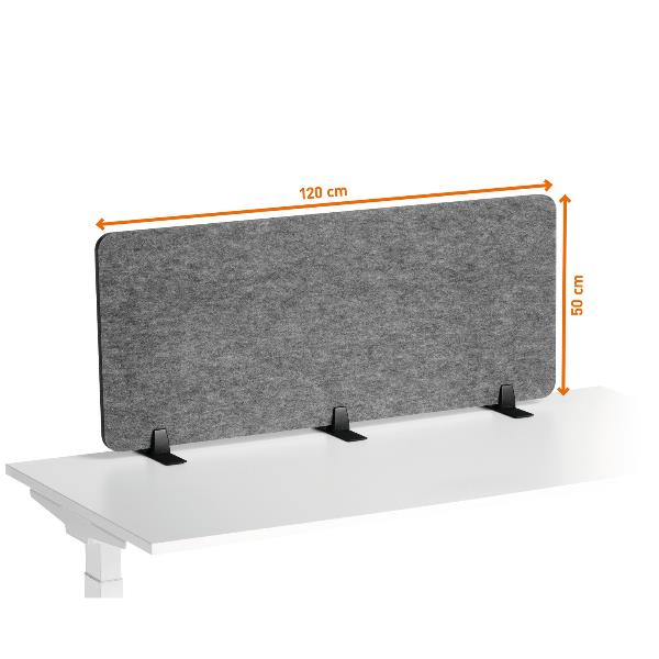 Pannello divisorio da scrivania EFFECT 120 pieghevole in …