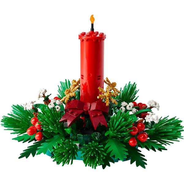 LEGO DECORAZIONE DA TAVOLO NATALIZIA CANDELA ROSSA CON …