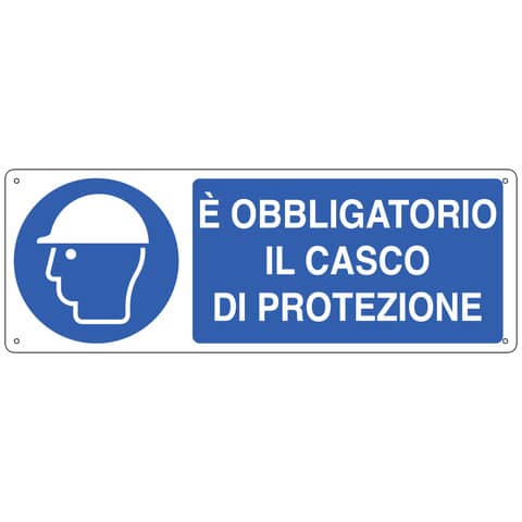 Cartello segnalatore - 35x12,5 cm - E' OBBLIGATORIO …