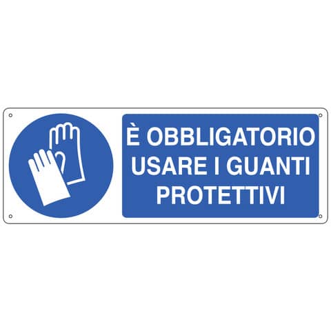 Cartello segnalatore - 35x12,5 cm - E' OBBLIGATORIO …