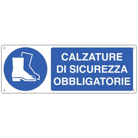 Cartello segnalatore - 35x12,5 cm - CALZATURE DI …