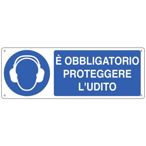 Cartello segnalatore - 35x12,5 cm - E' OBBLIGATORIO …