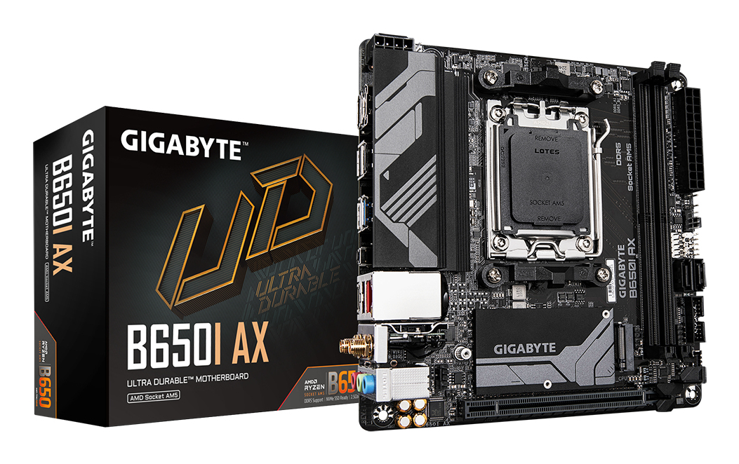 Scheda madre Mini-ITX Gigabyte B650I AX con socket …