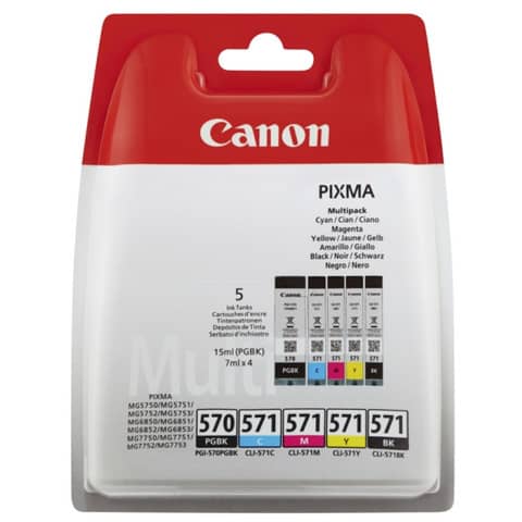 Canon - Cartuccia ink - PGBK/M/Y/C -PGI570/CLI-570 - …