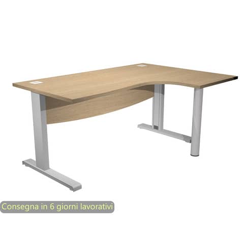 Scrivania Agorà Direction Compact - DX - fianco …