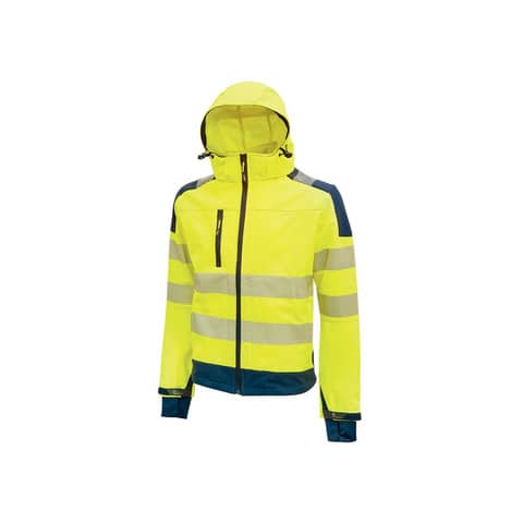 Giacca alta visibilità Softshell Miky - taglia M - giallo fluo - U-Power