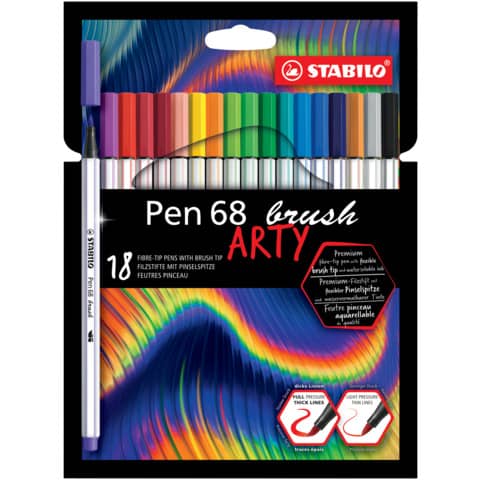 Pennarello Pen 68 Brush Arty Line 568/18 - …
